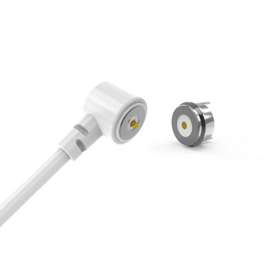 Dia.8.0MM White TPE Cable Magnetic USB Cable Connector 48H Salt Spray Test