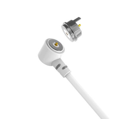 Dia.8.0MM White TPE Cable Magnetic USB Cable Connector 48H Salt Spray Test