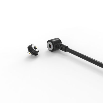 Black HTN housing TPE cable magnetic pogo pin cable connector 12V 2A