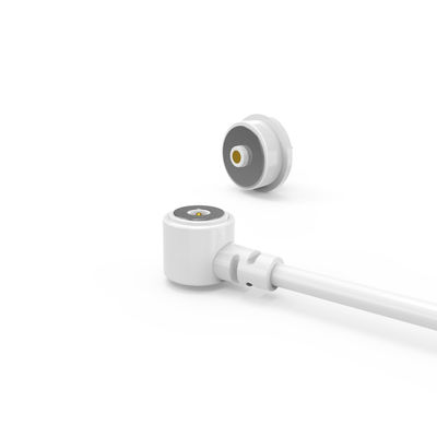 White magnetic cable connector male female power charger USB cable connector