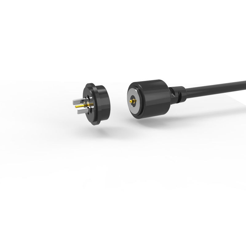 60g spring force circular 2pin male and female magnetic charging cable connector